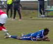Accidentarea lui Modibo Keita în CSC Șelimbăr - FC Buzău // foto: captură DigiSport