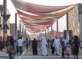 Reporterii GSP, la pas pe Lusail Bulevard, un veritabil „Times Square Manhattan” în mijlocul lumii arabe