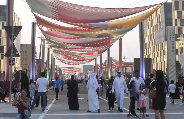 Reporterii GSP, la pas pe Lusail Bulevard, un veritabil „Times Square Manhattan” în mijlocul lumii arabe