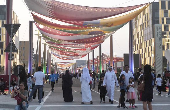 Reporterii GSP, la pas pe Lusail Bulevard, un veritabil „Times Square Manhattan” în mijlocul lumii arabe