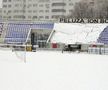 Stadionul din Botoșani este acoperit de zăpadă // sursă foto: Facebook @ Fotbal Club Botoșani