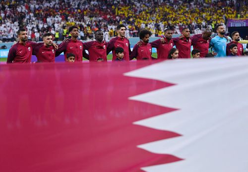 Naționala Qatarului, la meciul de deschidere al Campionatului Mondial. Qatarezii au fost învinși de Ecuador, 2-0. 
Foto: Imago