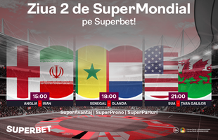 Ziua a doua de la SuperMondial vine cu un SuperPachet pe Superbet!