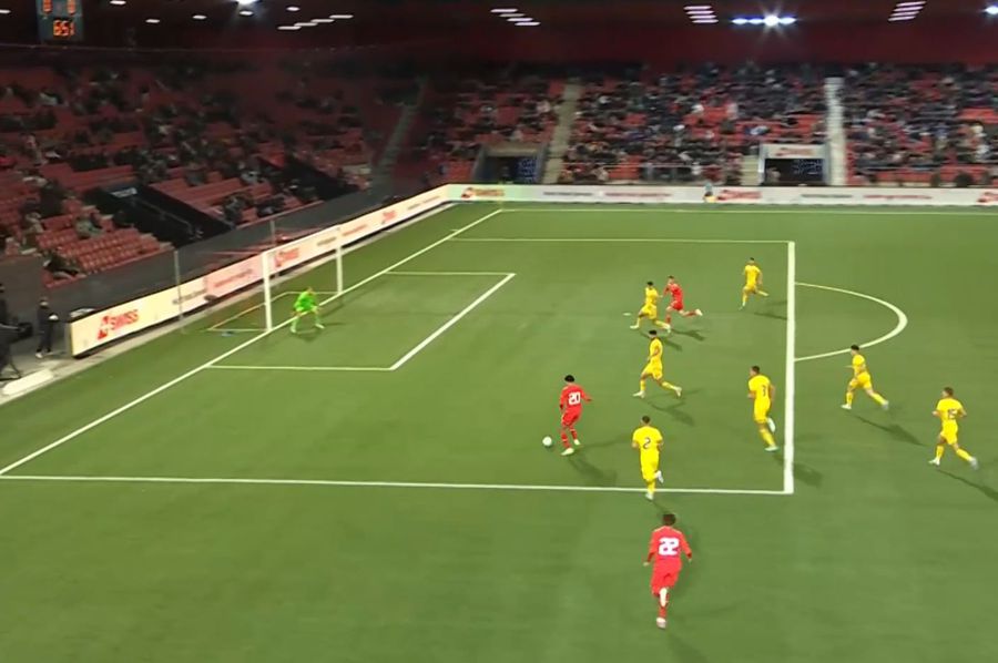 Elveția U21 - România U21 2-2 » Elevii lui Pancu au fost egalați pe final, după un gol precedat de un fault clar în atac!