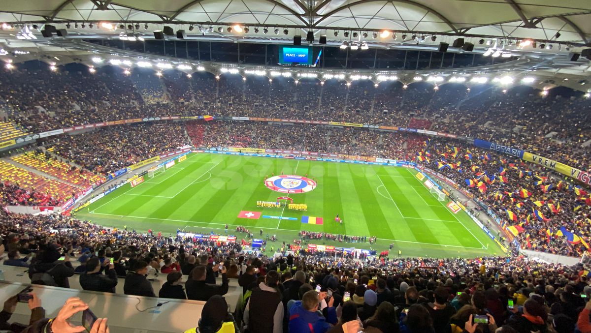 Andra a cântat imnul înainte de România - Elveția