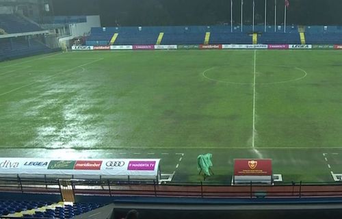 Meciul Muntenegru U21 - Albania U21, din grupa E preliminară pentru EURO 2024, a fost întrerupt din cauza ploii abundente.