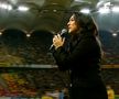 Andra a cântat imnul înainte de România - Elveția / FOTO: Captură @Antena 1