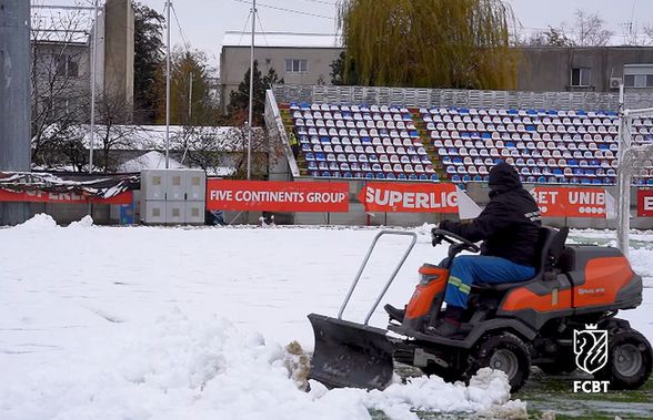 Ninsori la Botoșani, înainte de meciul cu FCSB » Cum arată terenul cu 9 ore înaintea restanței din Superliga