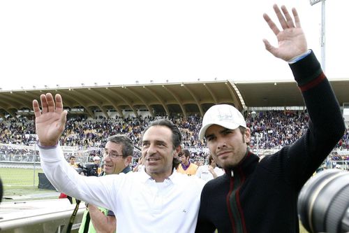 Cesare Prandelli și Adrian Mutu, în 2009, la Fiorentina / Foto: Imago