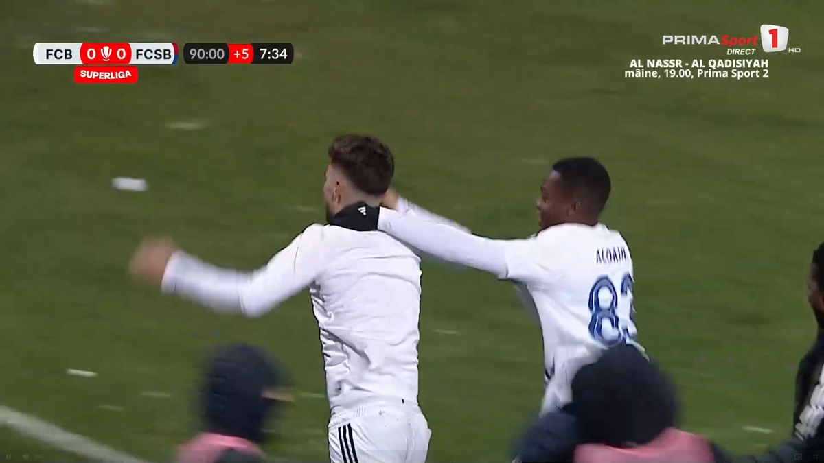 Gol fabulos în minutul 90+8! » FCSB, îngenuncheată cu o execuție rară