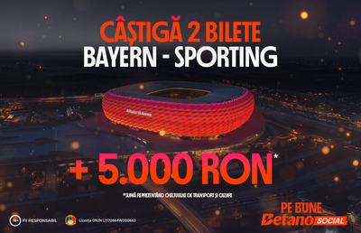 Câștigă o excursie la Bayern - Sporting cu Betano Social