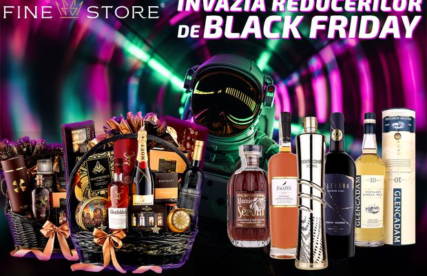 FineStore vine cu reduceri pe gustul tău de Black Friday! Grăbește-te să faci cele mai tari transferuri în barul tău de acasă!