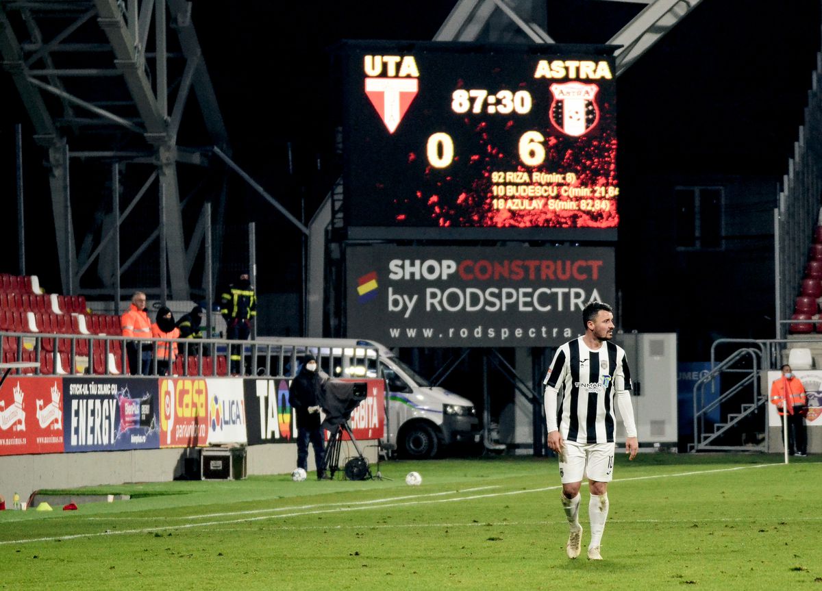 Astra - UTA 0-0 » „Remiză albă” în ultima etapă din sezonul regulat! Adrian Petre, aproape de o accidentare serioasă