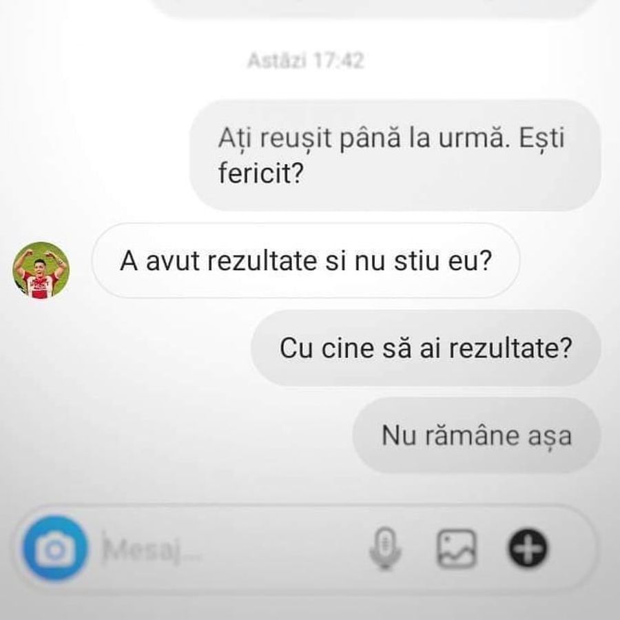 Steliano Filip „sărbătorește” demiterea lui Rednic: „V-a «mânjit» bine?” » Mesaje private „rostogolite” pe Instagram