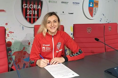 Yuliya Dumanska şi-a prelungit contractul cu CS Gloria 2018 Bistriţa-Năsăud. Foto: Instagram @csgloria2018