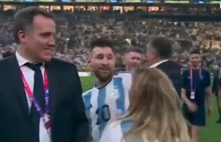 Cine e femeia pe care Lionel Messi a îmbrățișat-o pe teren după finala Mondialului » Fanii au crezut că e mama lui