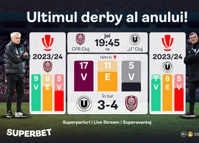 Derby la Cluj: „Șepcile roșii” asaltează Gruia!
