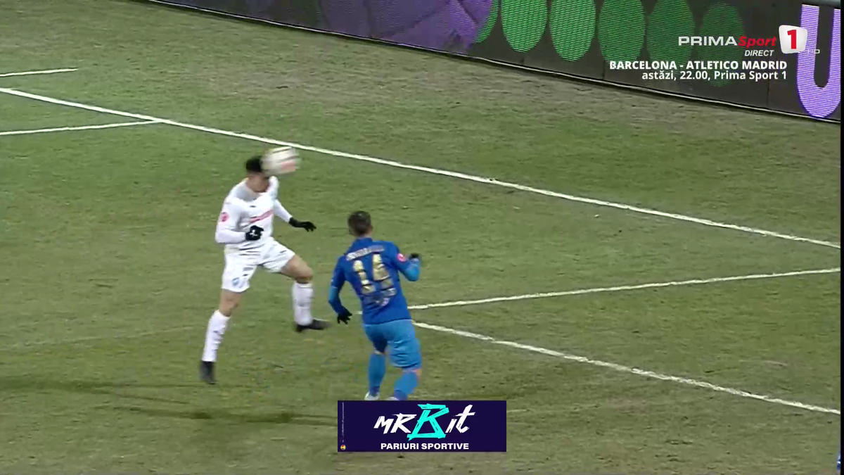 Luis Paradela a deschis scorul în meciul cu Gloria Buzău