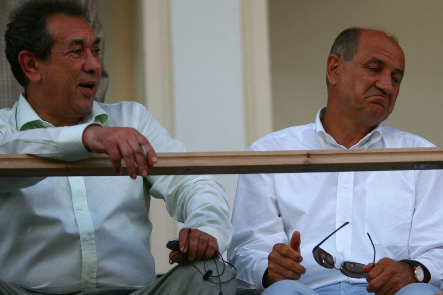 Nicolae Badea și George Copos, la Supercupa din 2007 / FOTO: Arhivă GSP Înapoi în timp! 5 momente de pomină din derby-ul Dinamo- Rapid, cu Borcea, Copos și Cornel Dinu în prim-plan » Imagini istorice din arhiva GSP