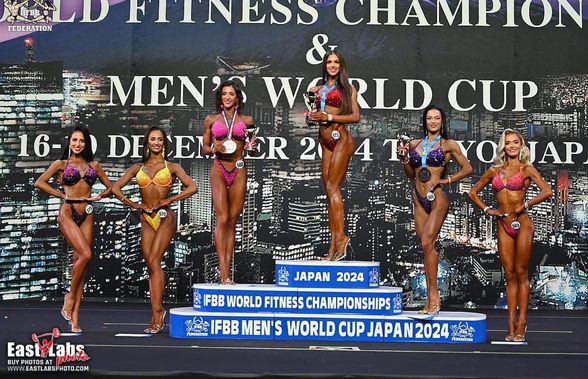 Lotul României s-a întors cu 7 medalii de la Campionatul Mondial de Fitness Tokyo 2024