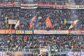 Atmosferă de senzație la Genoa - Napoli » Mesaj din centrul fanilor pentru Dan Șucu