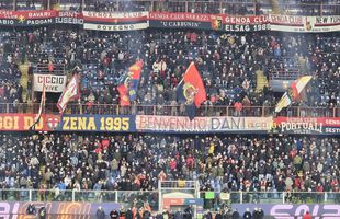 Atmosferă de senzație la Genoa - Napoli » Mesaj din centrul fanilor pentru Dan Șucu