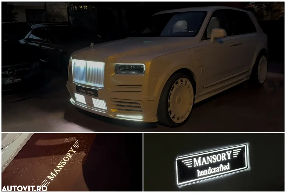Rolls-Royce-ul Cullinan Mansory al lui Mirel Rădoi, ridicat de platformă în Capitală