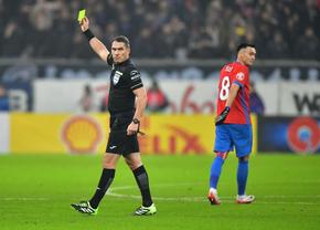Istvan Kovacs, personajul principal din FCSB - Rapid » Pentru ce a acordat două penalty-uri în 10 minute. Salvat de VAR la o fază