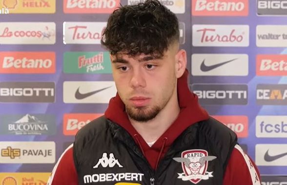Andrei Borza, la primul meci ca titular la Rapid după 4 luni: „Asta ne-a costat cu FCSB”