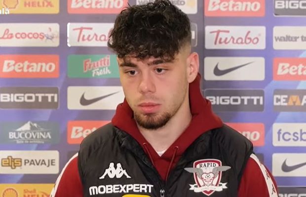 Andrei Borza, la primul meci ca titular la Rapid după 4 luni: „Asta ne-a costat cu FCSB”