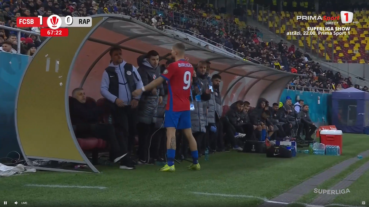 „Băi Bîrligea!” » Gigi Becali i-a răspuns prompt golgheterului, după protestul din FCSB - Rapid: „Ce nu știe el...”