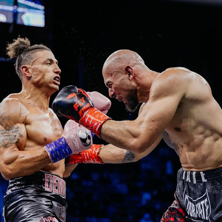 Andrew Tate versus Chase DeMoor / sursă foto: Instagram @ misfitsboxing