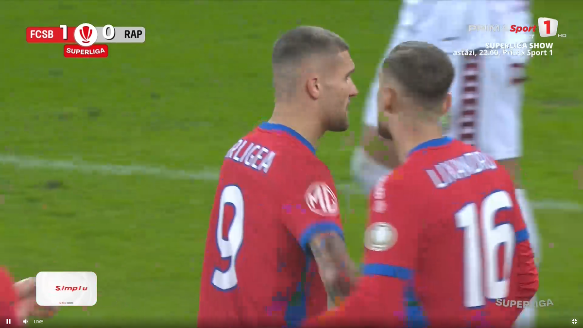 Daniel Bîrligea, furios după ce a fost schimbat în FCSB - Rapid