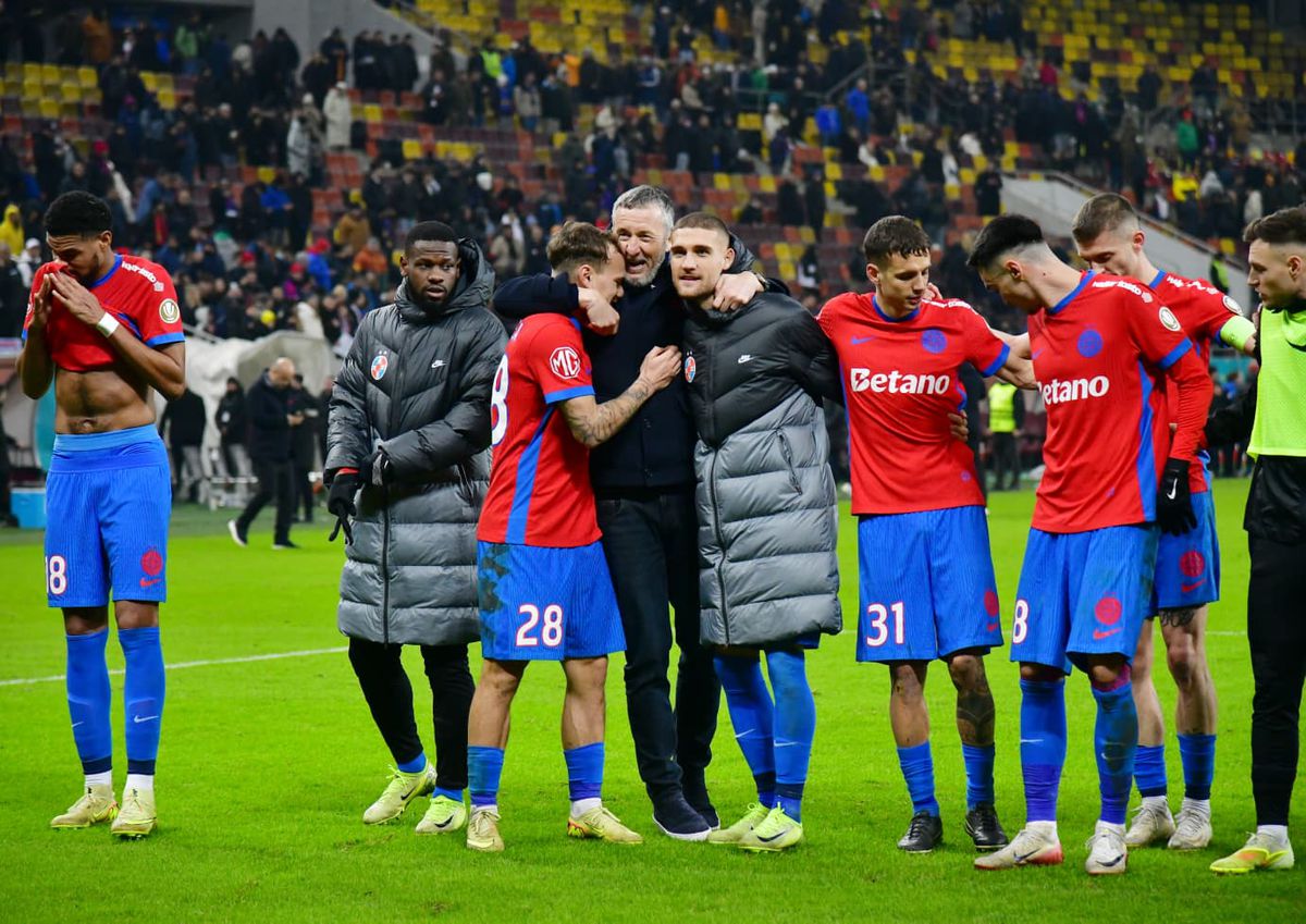 Mihai Stoica a făcut spectacol în fața Peluzei Nord după victoria cu Rapid