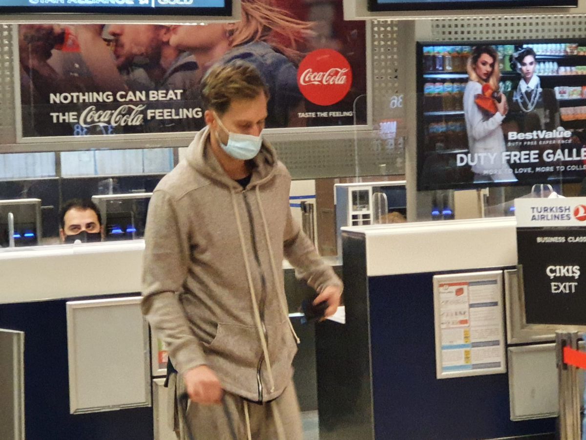 Damjan Djokovic a fost surprins pe aeroport