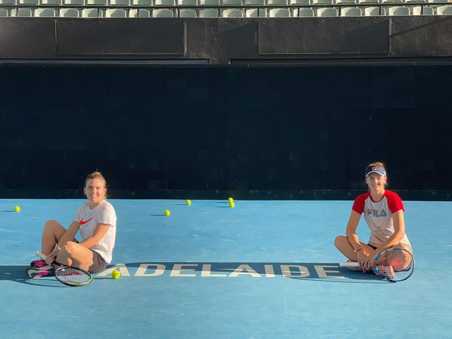 FOTO Ce parteneră de antrenament are Simona Halep, înaintea Australian Open: „Îi sunt recunoscătoare bunei mele prietene”