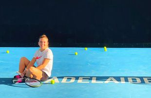 FOTO Ce parteneră de antrenament are Simona Halep, înaintea Australian Open: „Îi sunt recunoscătoare bunei mele prietene”