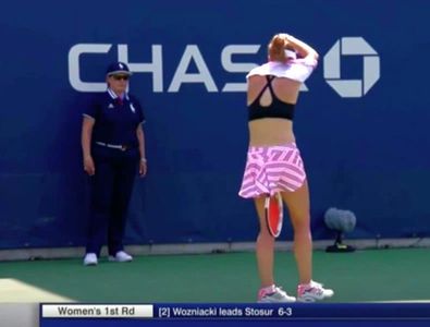Cine e Alize Cornet, nonconformista WTA » Și-a scos tricoul în timpul unui meci de US Open