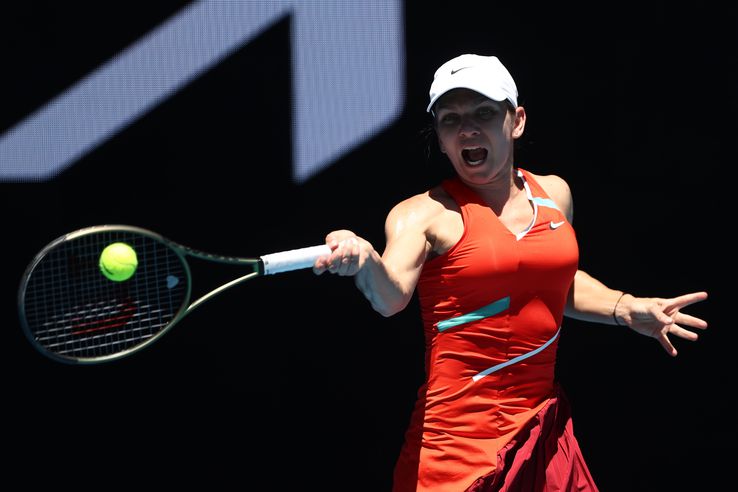 Simona Halep - Danka Kovinic, în turul III la Australian Open, foto: Guliver/gettyimages