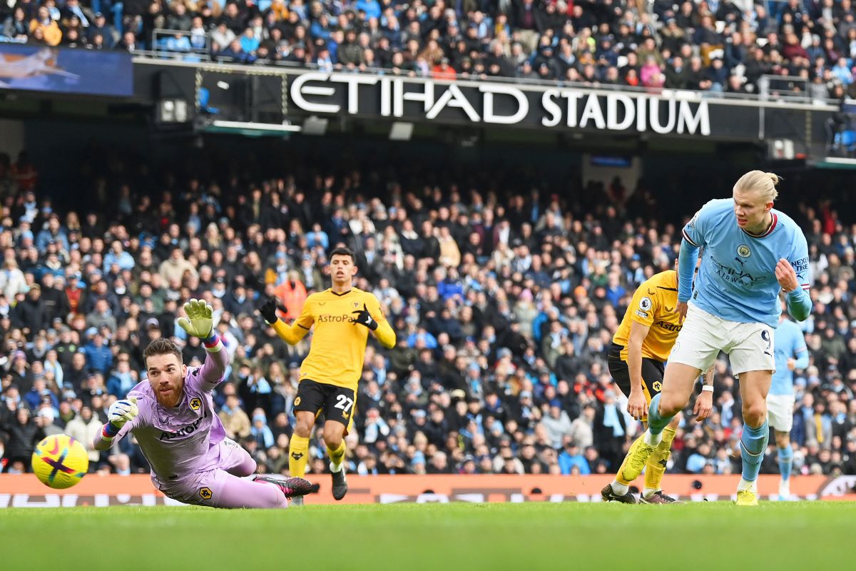 „Monstrul” Erling Haaland a înscris 3 goluri în Manchester City - Wolves