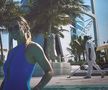 Simona Halep, la piscină, în Dubai / Sursă foto: InstaStory Simona Halep