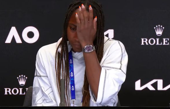 „Ești OK, poți continua?” » Momente tulburătoare cu Coco Gauff la conferința de după eliminare de la Australian Open 2023