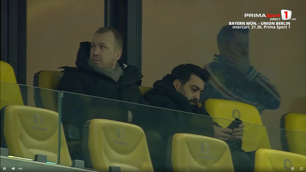Îl recunoști? Apariție surprinzătoare în lojele Arenei Naționale, la FCSB - UTA » A stat lângă antrenorul lui Dinamo