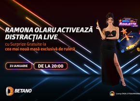 Ramona Olaru se întoarce în Betano Casino Live!