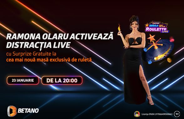 Ramona Olaru se întoarce în Betano Casino Live!