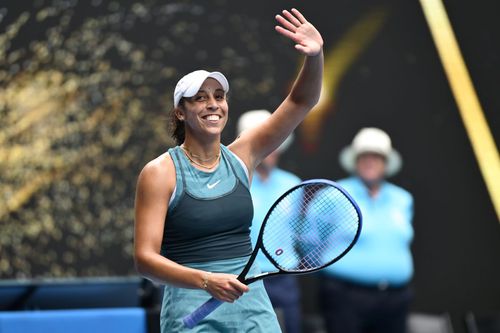 Madison Keys sărbătorind calificarea în semifinale la Australian Open Foto: Guliver/GettyImages