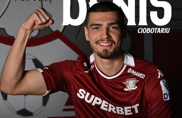 Denis Ciobotariu, prezentat oficial de Rapid » Prima imagine în tricoul giuleștenilor: „Se simțea mereu”
