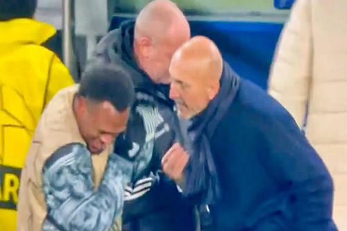 Luciano Spalletti l-a pălmuit pe Lois Openda / foto: captură X