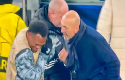 Moment șocant în Liga Campionilor » Spalletti și-a luat jucătorul la palme, chiar în timpul meciului!