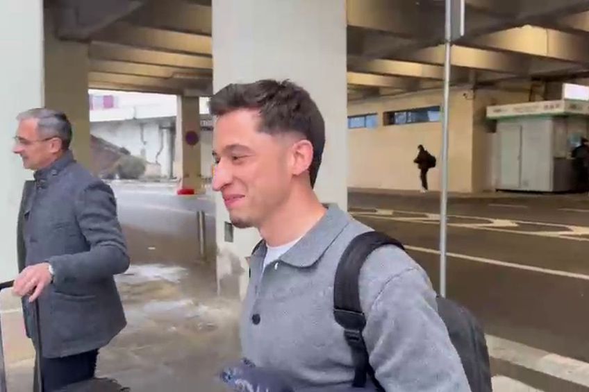 Olimpiu Moruțan a sosit în România pentru a semna cu Rapid / Foto: Captură Digi Sport